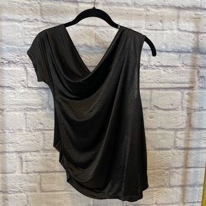 Black satiny sexy top